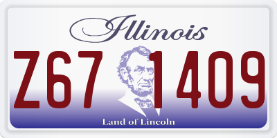 IL license plate Z671409