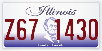 IL license plate Z671430