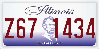 IL license plate Z671434
