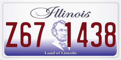 IL license plate Z671438