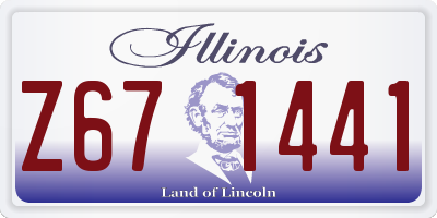 IL license plate Z671441