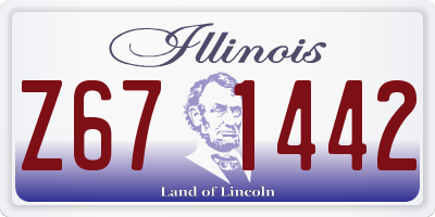 IL license plate Z671442