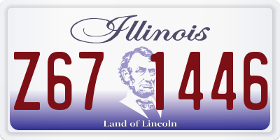 IL license plate Z671446