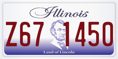 IL license plate Z671450