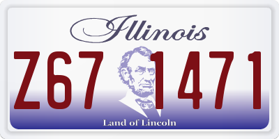 IL license plate Z671471
