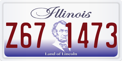 IL license plate Z671473