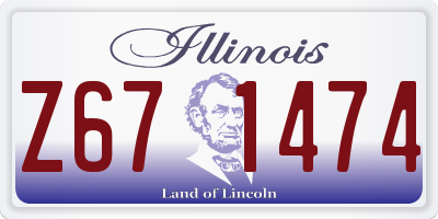 IL license plate Z671474