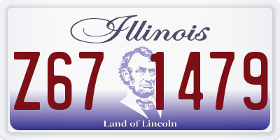 IL license plate Z671479