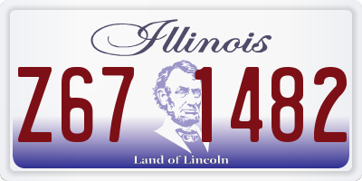 IL license plate Z671482