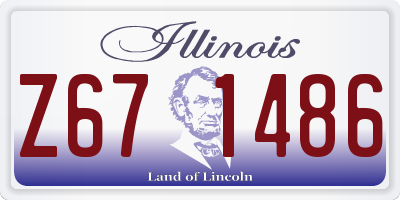 IL license plate Z671486