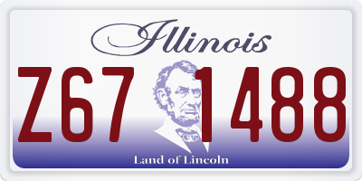 IL license plate Z671488