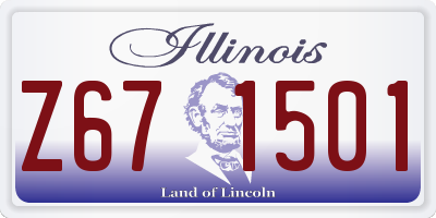 IL license plate Z671501