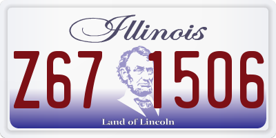 IL license plate Z671506