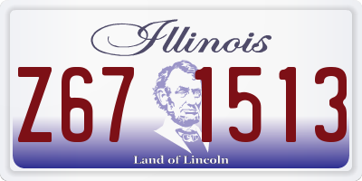 IL license plate Z671513