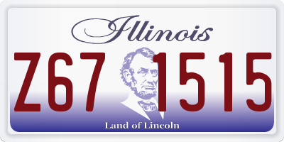 IL license plate Z671515