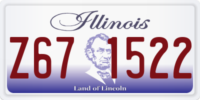 IL license plate Z671522