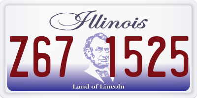 IL license plate Z671525
