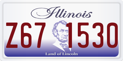 IL license plate Z671530