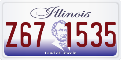 IL license plate Z671535