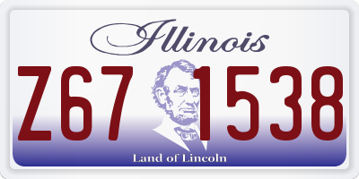 IL license plate Z671538
