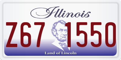IL license plate Z671550