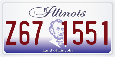 IL license plate Z671551