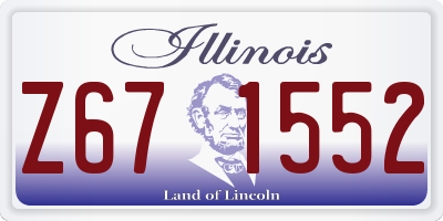 IL license plate Z671552