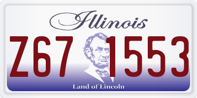 IL license plate Z671553