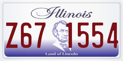 IL license plate Z671554