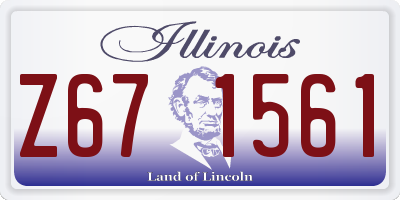 IL license plate Z671561