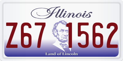 IL license plate Z671562