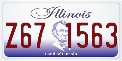 IL license plate Z671563