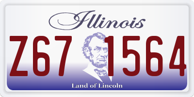 IL license plate Z671564