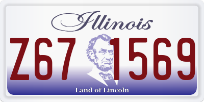IL license plate Z671569