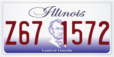 IL license plate Z671572