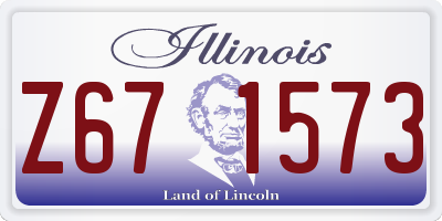 IL license plate Z671573