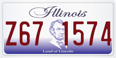 IL license plate Z671574
