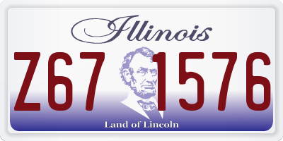 IL license plate Z671576