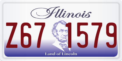 IL license plate Z671579
