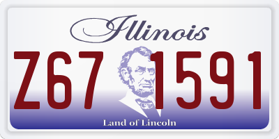IL license plate Z671591