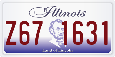 IL license plate Z671631