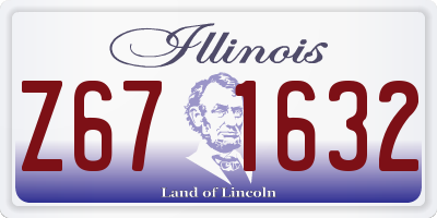 IL license plate Z671632