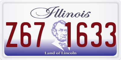 IL license plate Z671633