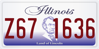 IL license plate Z671636
