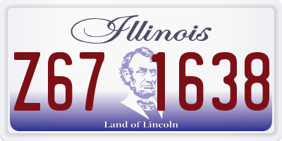 IL license plate Z671638