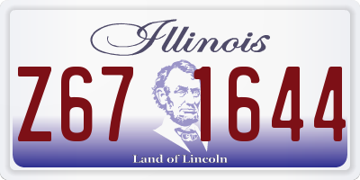 IL license plate Z671644