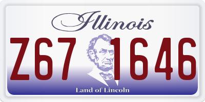 IL license plate Z671646