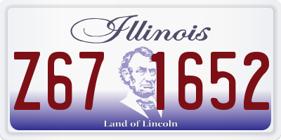 IL license plate Z671652