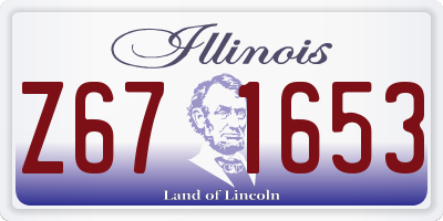 IL license plate Z671653