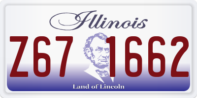 IL license plate Z671662